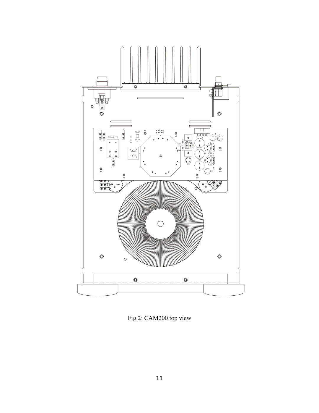 Classe Audio CAM-200 owner manual CAM200 top view 