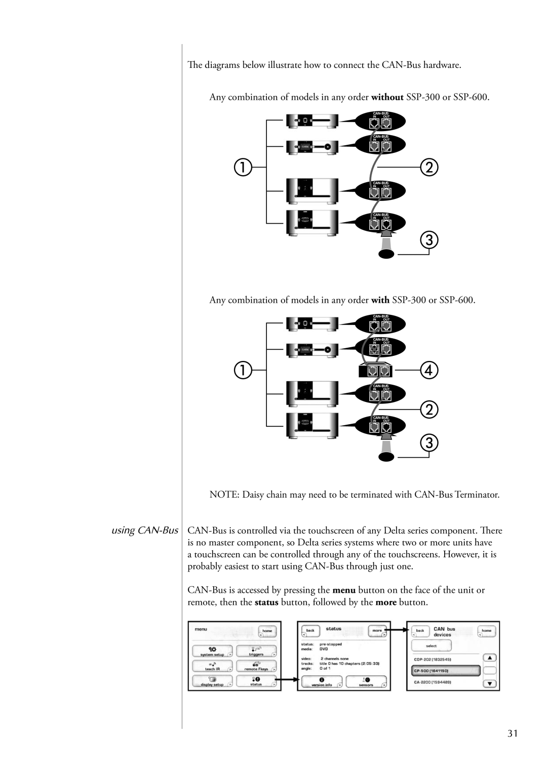 Classe Audio CDP-502 owner manual Using CAN-Bus 