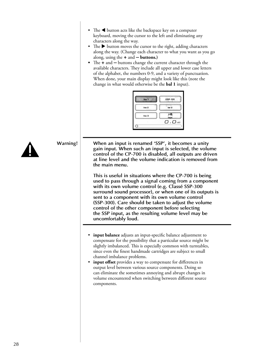 Classe Audio cp-700 owner manual 