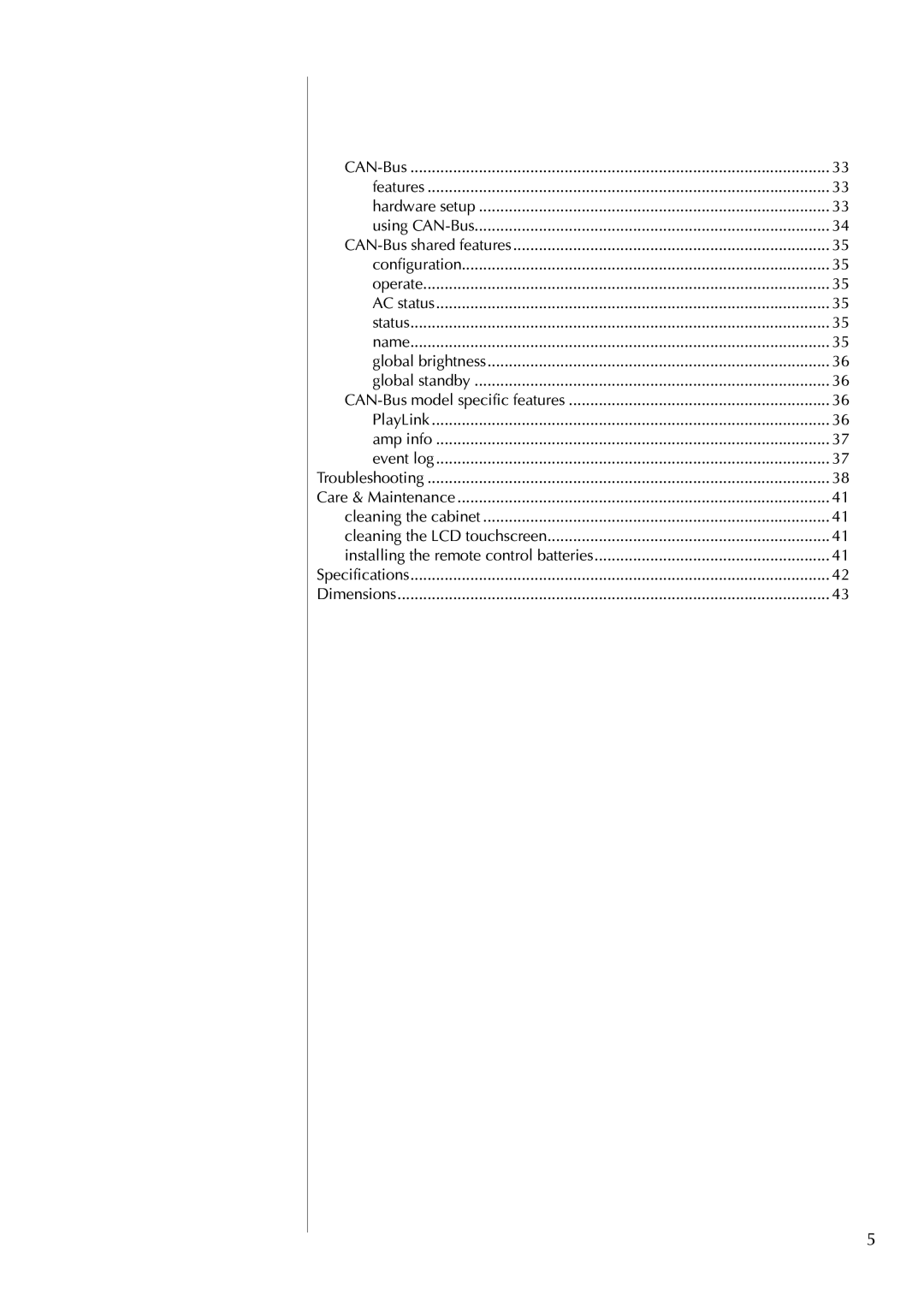 Classe Audio cp-700 owner manual Features Hardware setup Using CAN-Bus 