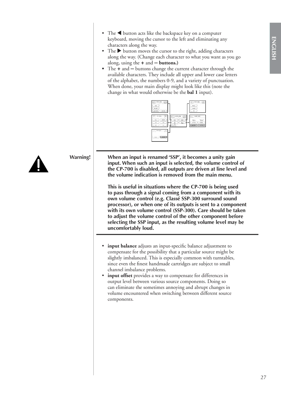 Classe Audio cp-700 owner manual English 