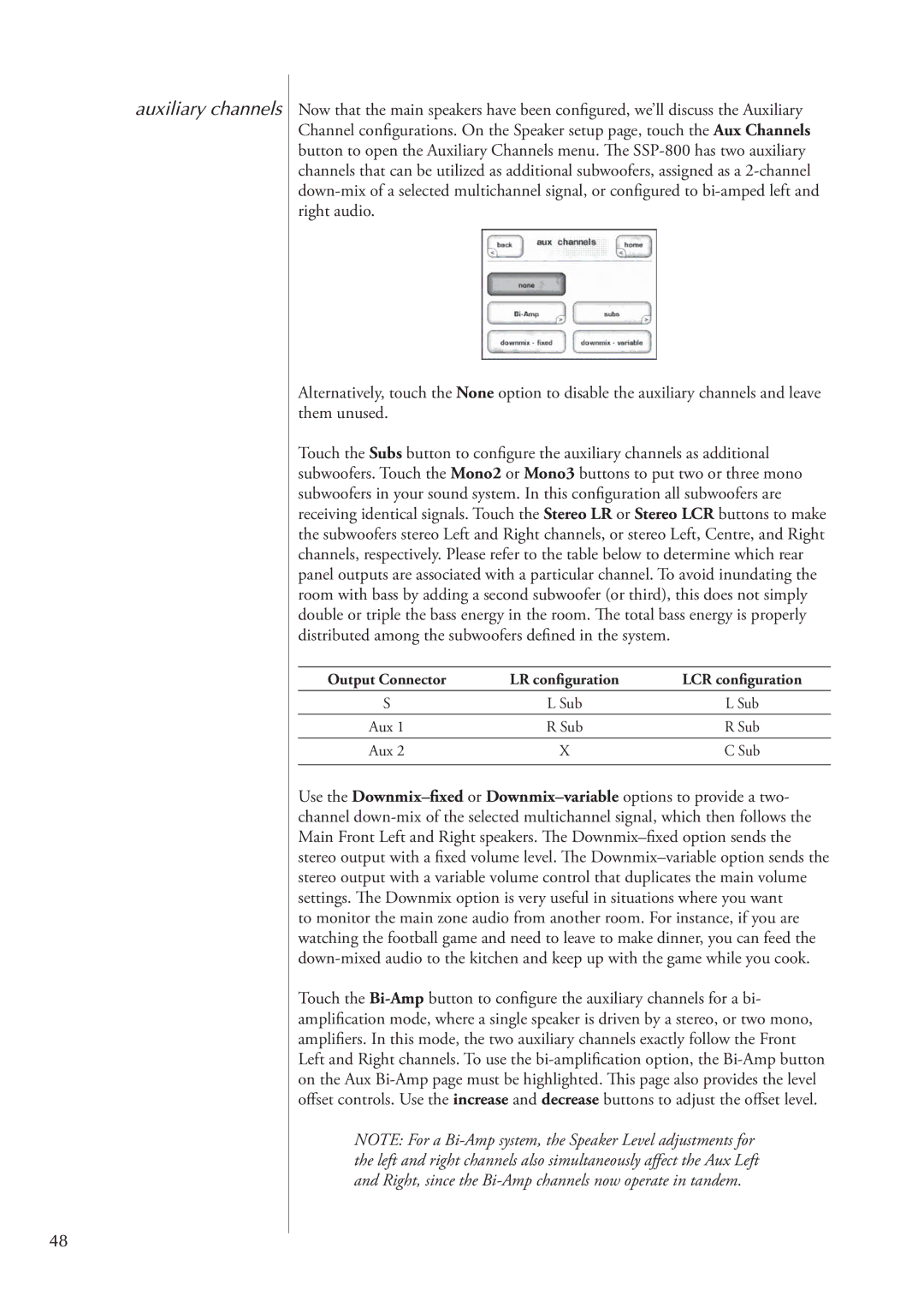 Classe Audio SSP-800 owner manual Auxiliary channels 