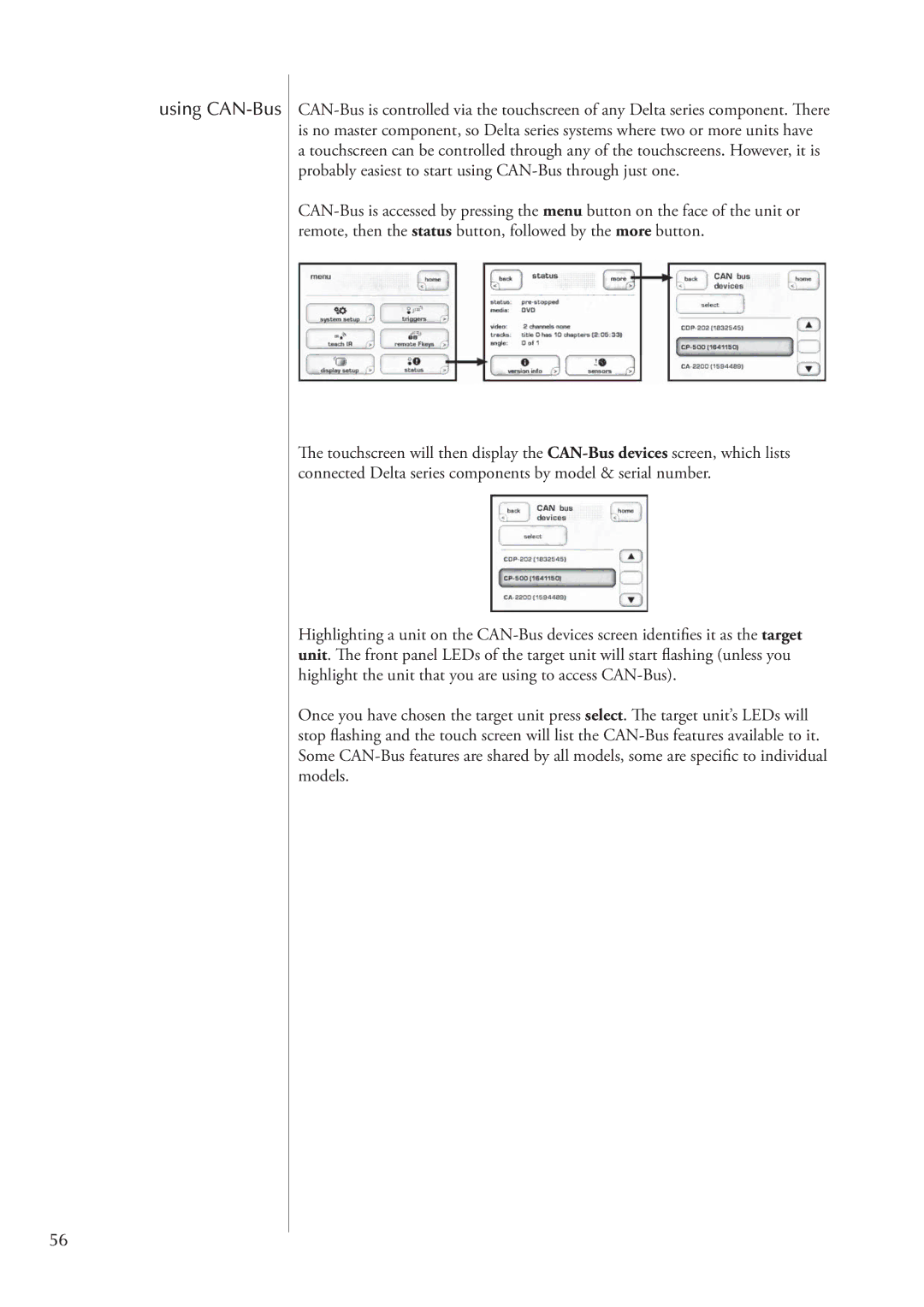 Classe Audio SSP-800 owner manual Using CAN-Bus 