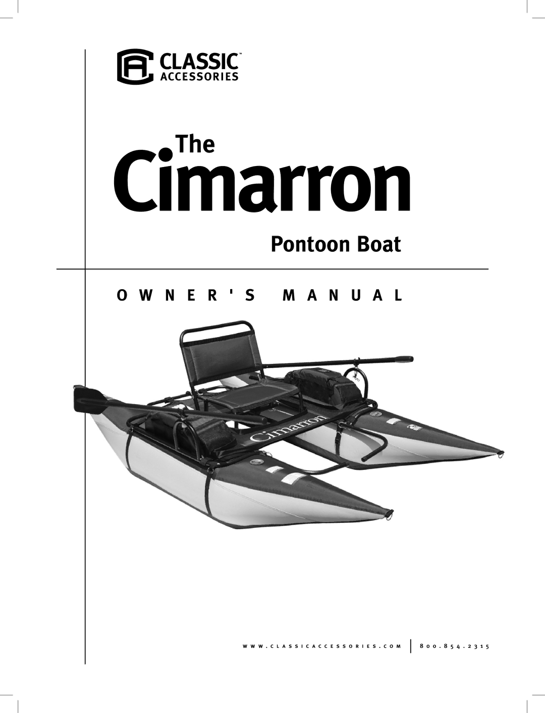 Classic Crafts Cimarron owner manual 