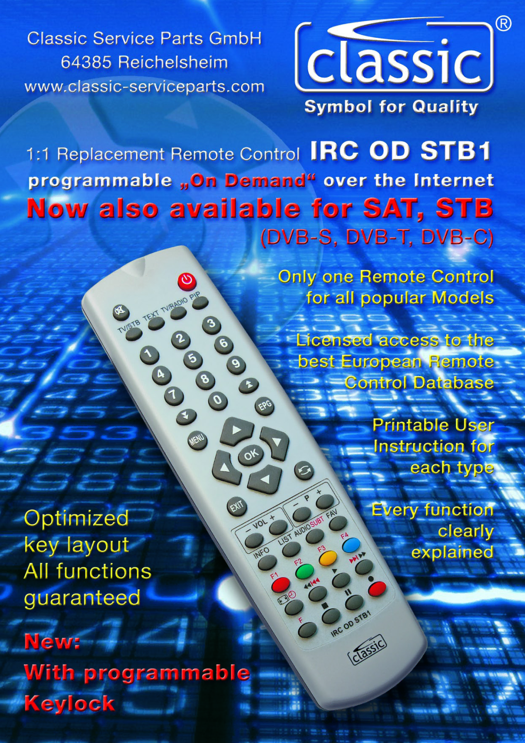 Classic Electronics DVB-S, DVB-T, DVB-C manual 