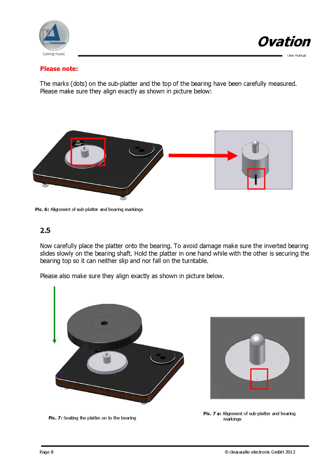 Clearaudio Version-1.4_12_03_08_E user manual Please note 