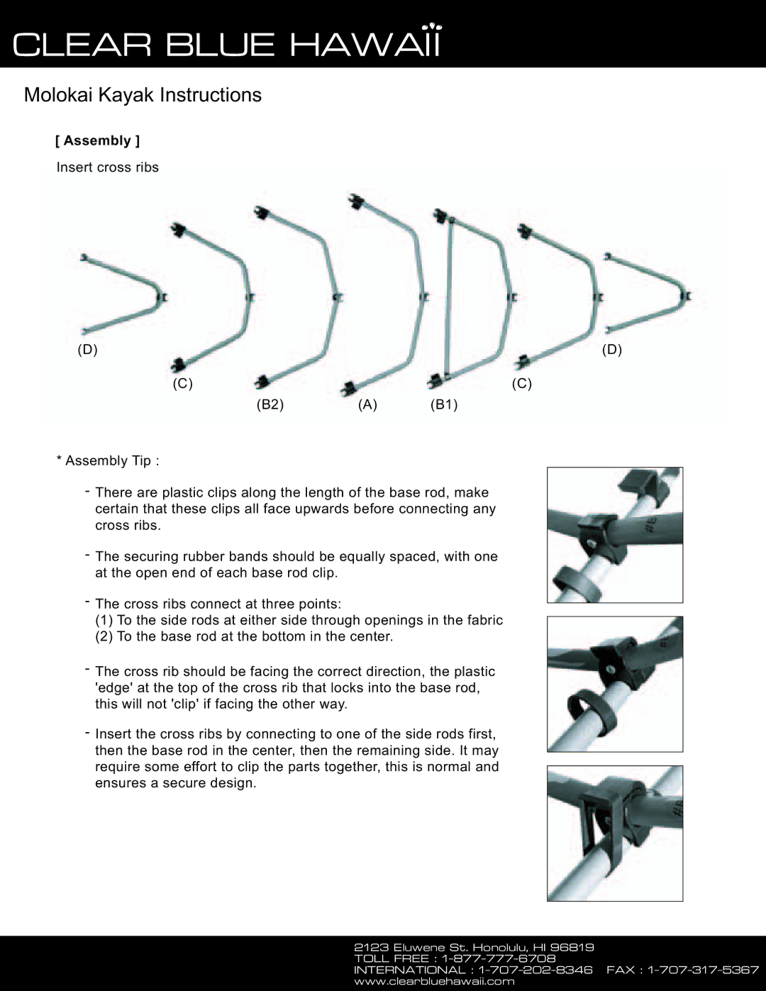 Clearblue Boat manual Clear Blue Hawaii 