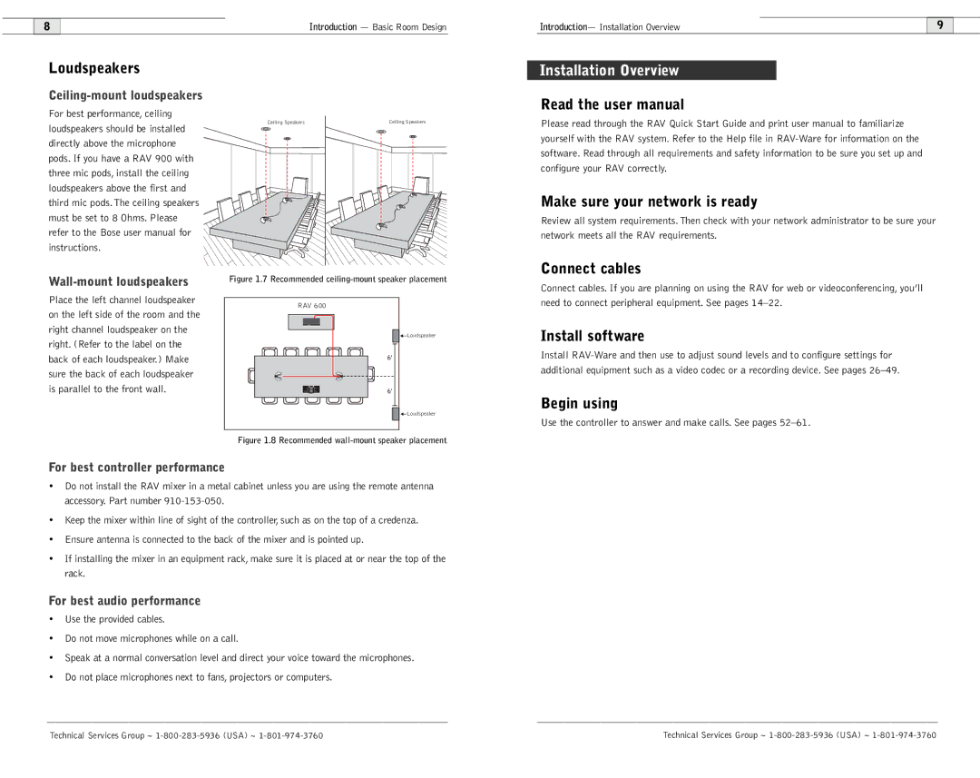 ClearOne comm 600/900 user manual Installation Overview 