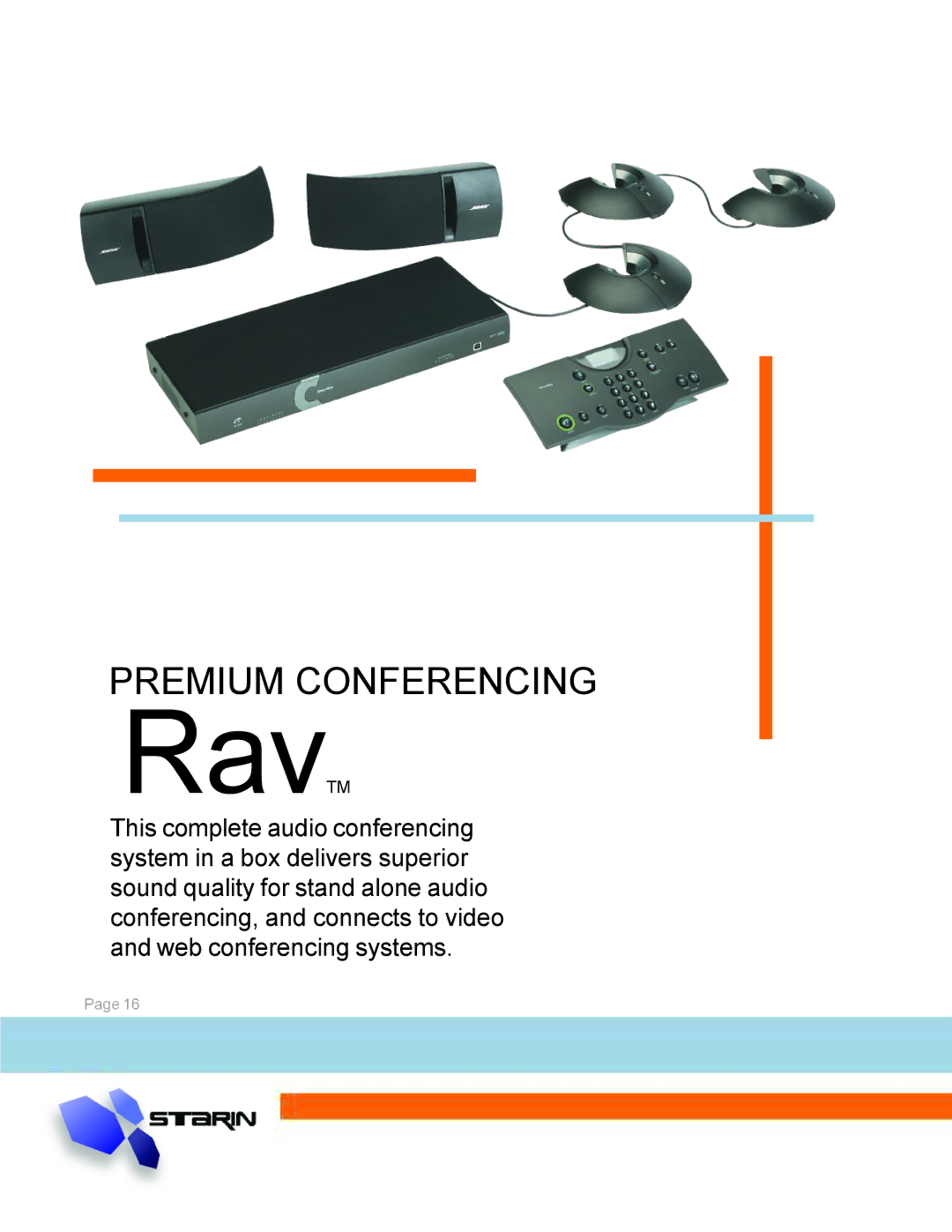 ClearOne comm Audio Conferencing manual RavTM, Premium Conferencing 