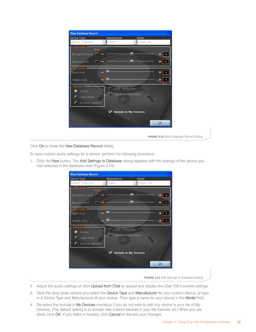 ClearOne comm CHAT 150 user manual Using Chat 150 Configuration Software 