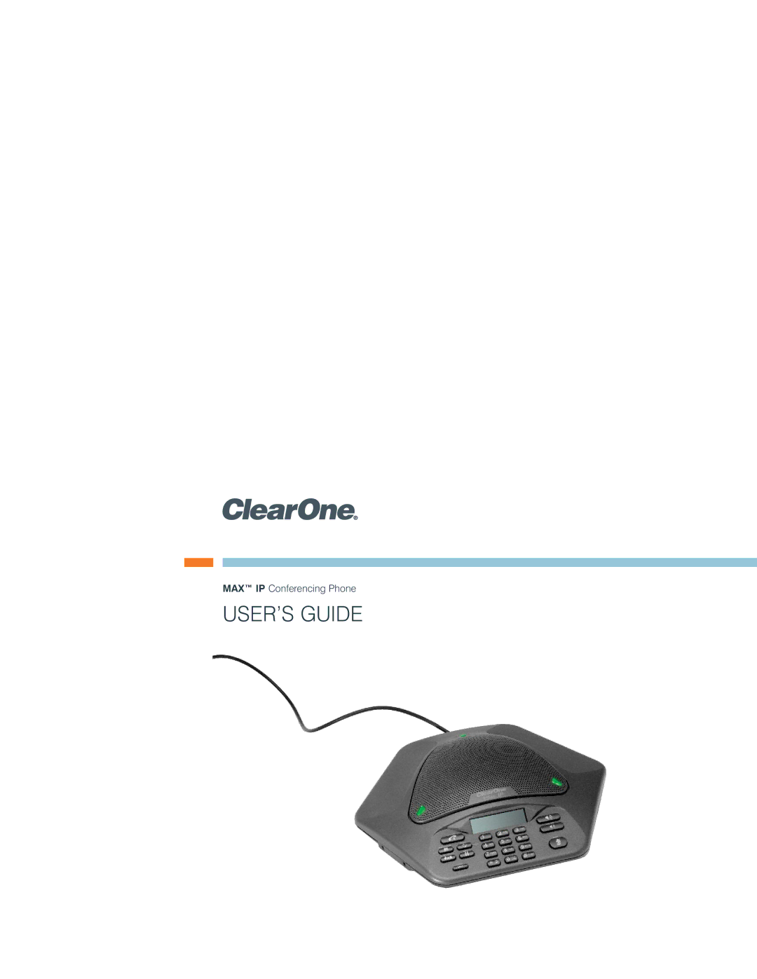 ClearOne comm MAX IP manual USER’S Guide 