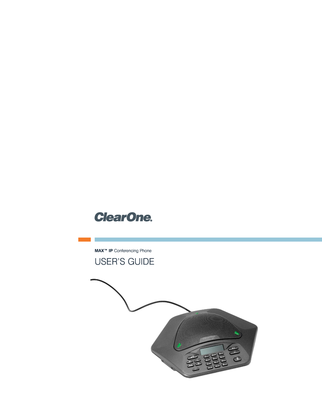 ClearOne comm manual User’S Guide, MAX IP Conferencing Phone 