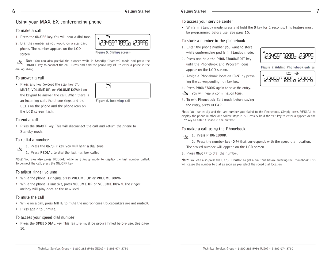 ClearOne comm MAXTM EX Telephone operation manual Using your MAX EX conferencing phone 