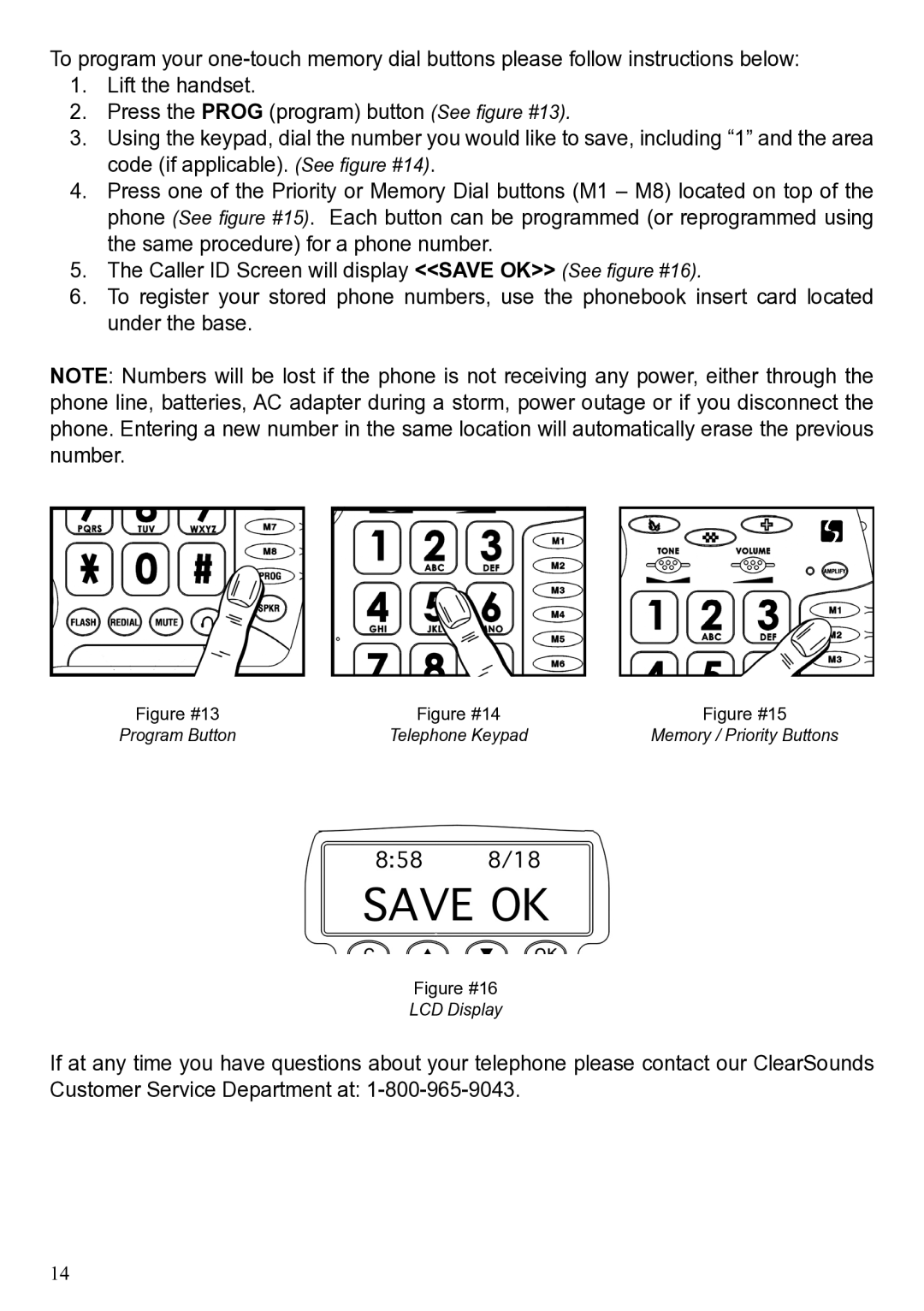 ClearSounds 40XLC user manual Figure #13 