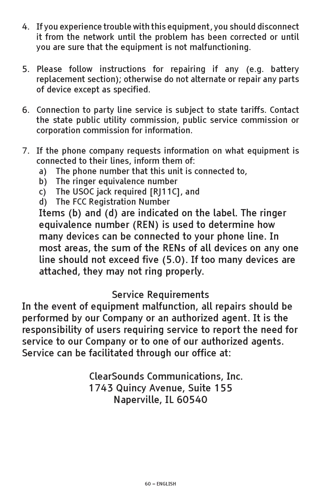 ClearSounds A300 manual English 