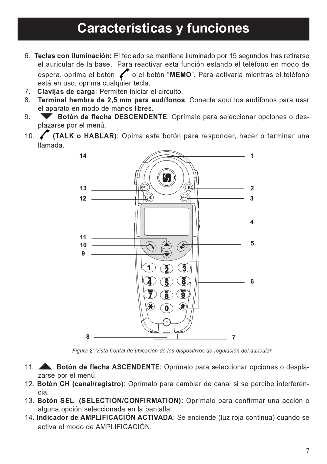 ClearSounds A50 user manual Sel 