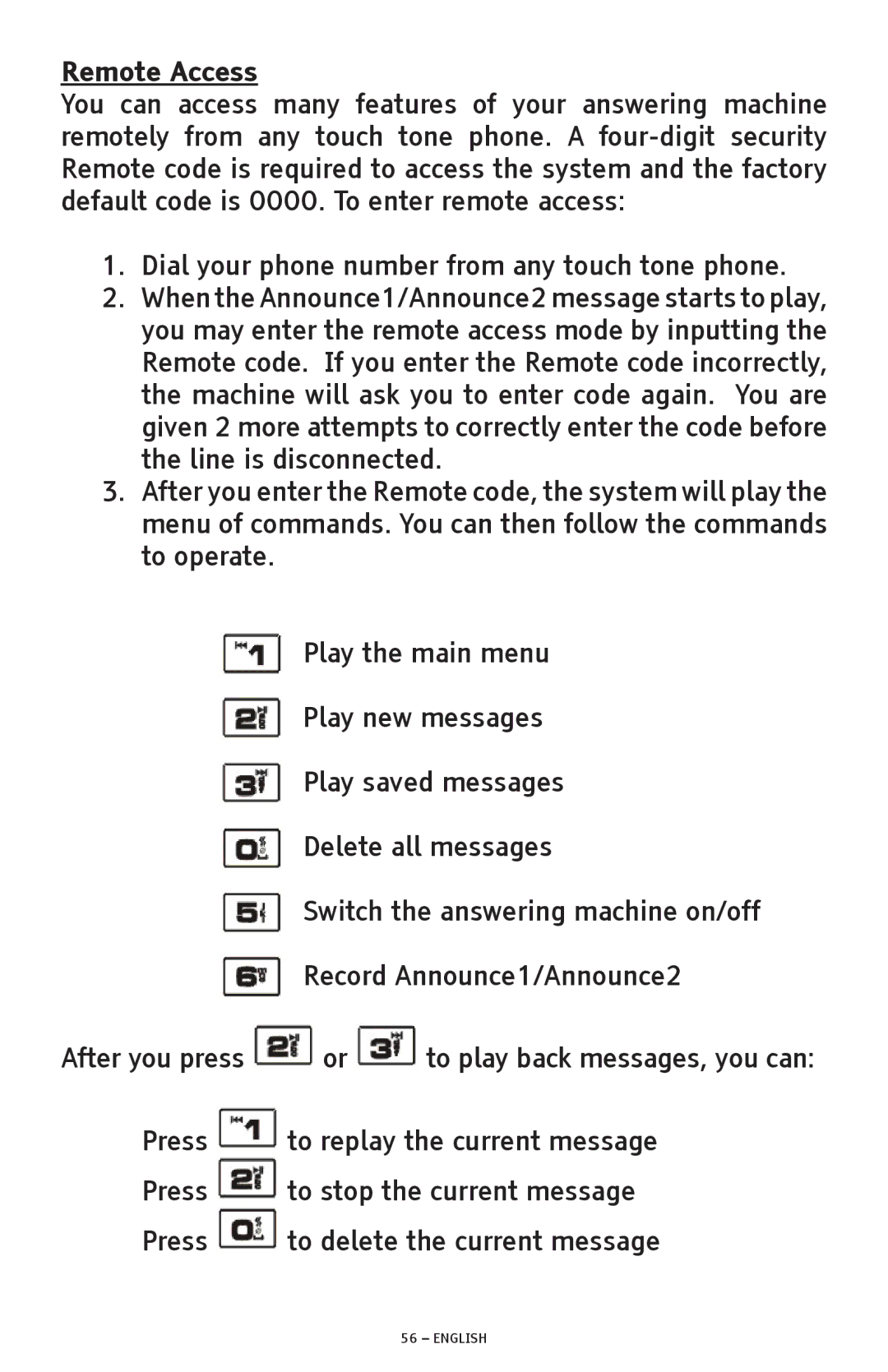 ClearSounds A600 manual Remote Access 