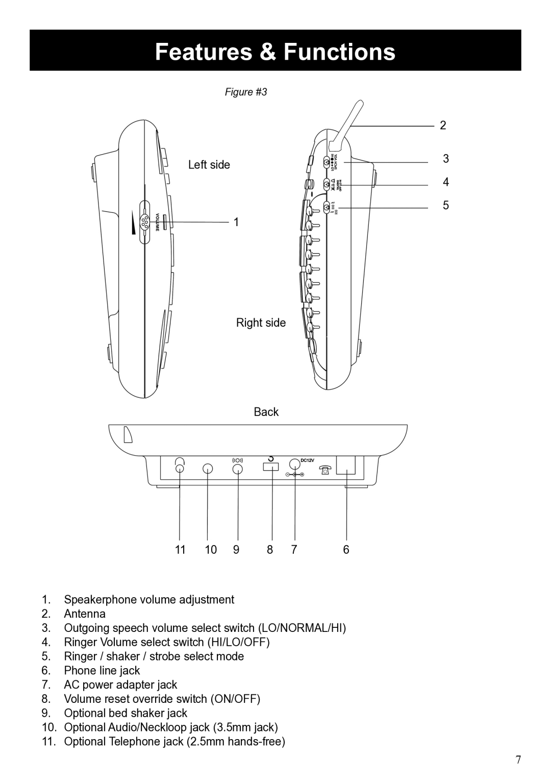 ClearSounds CL600 manual Figure #3 