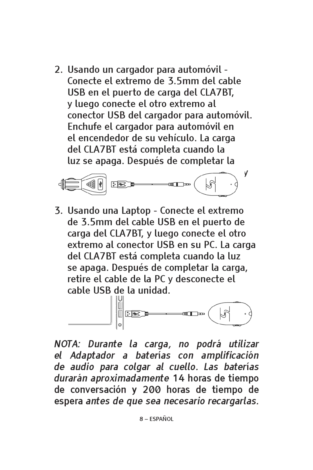 ClearSounds CS-CLA7BT manual Español 