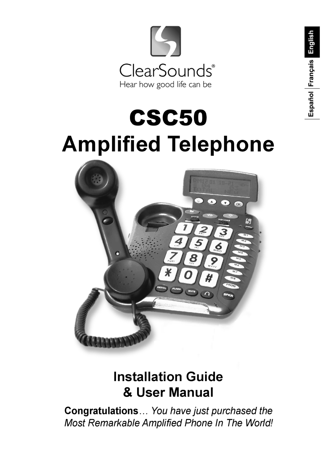 ClearSounds CSC50 user manual 