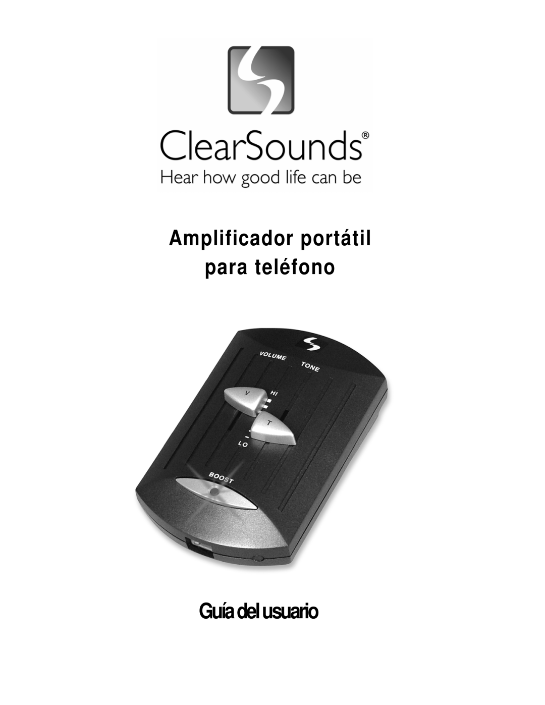 ClearSounds IL40 manual Amplificador portátil para teléfono, Guíadelusuario 