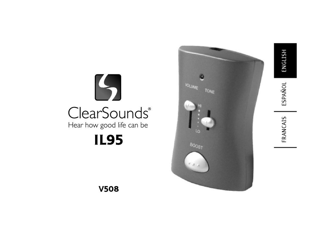 ClearSounds V508 manual IL95 