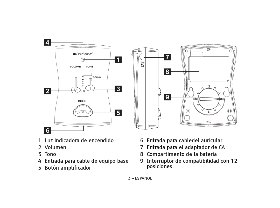 ClearSounds V508, IL95 manual Español 