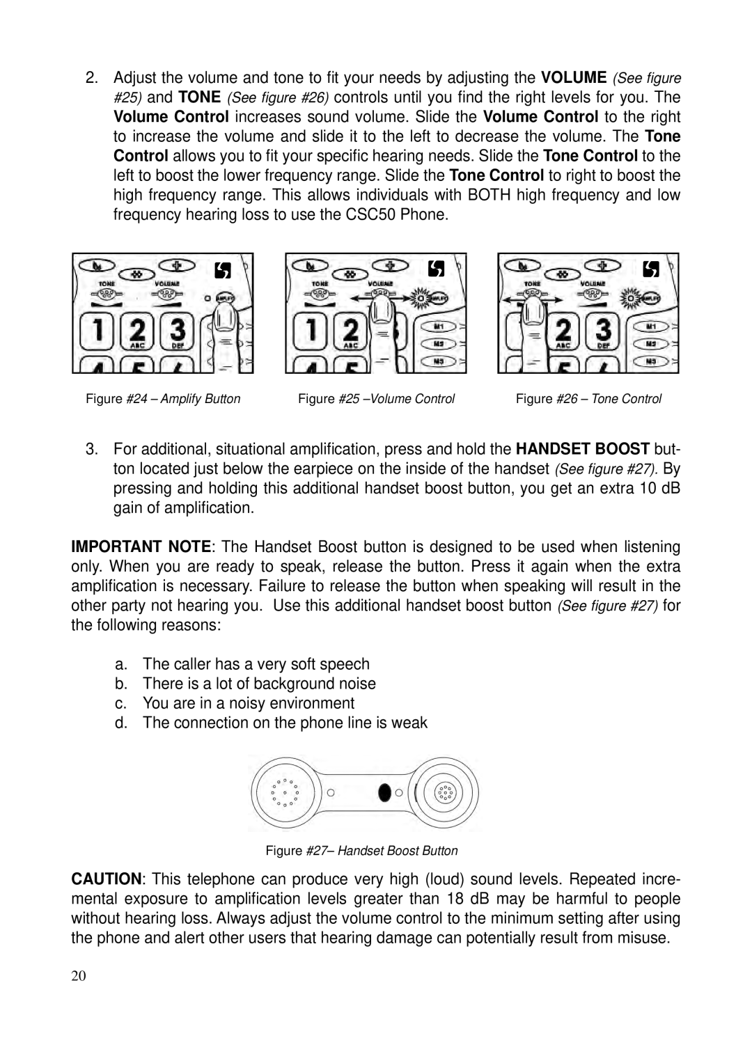 ClearSounds v407 user manual Figure #24 Amplify Button 