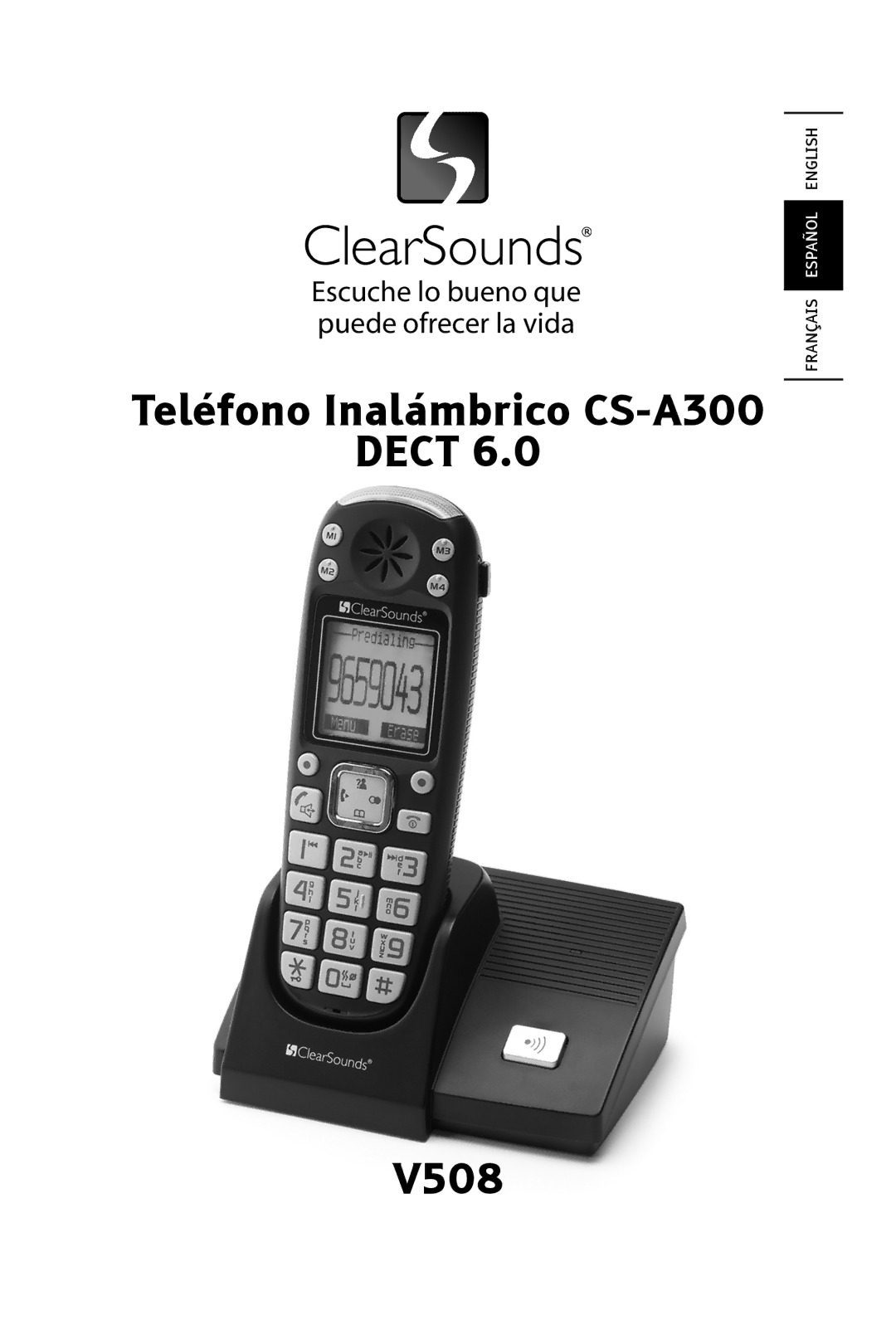 ClearSounds manual Teléfono Inalámbrico CS-A300 Dect V508 