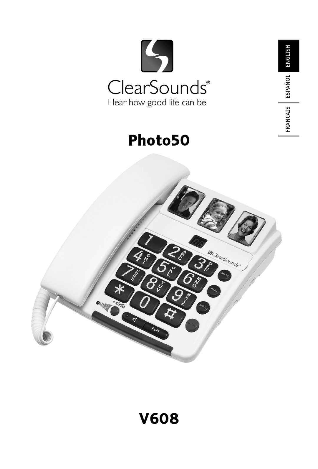 ClearSounds manual Photo50 V608 