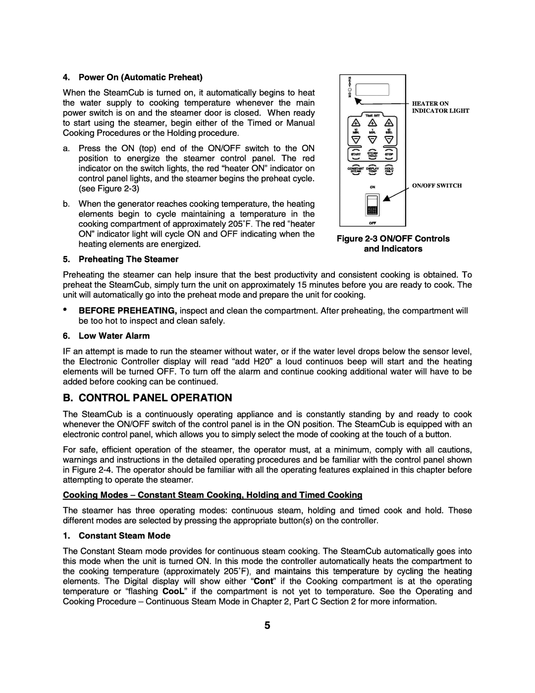 Cleveland Range 1SCEMCS, 1SCE-OPM manual 