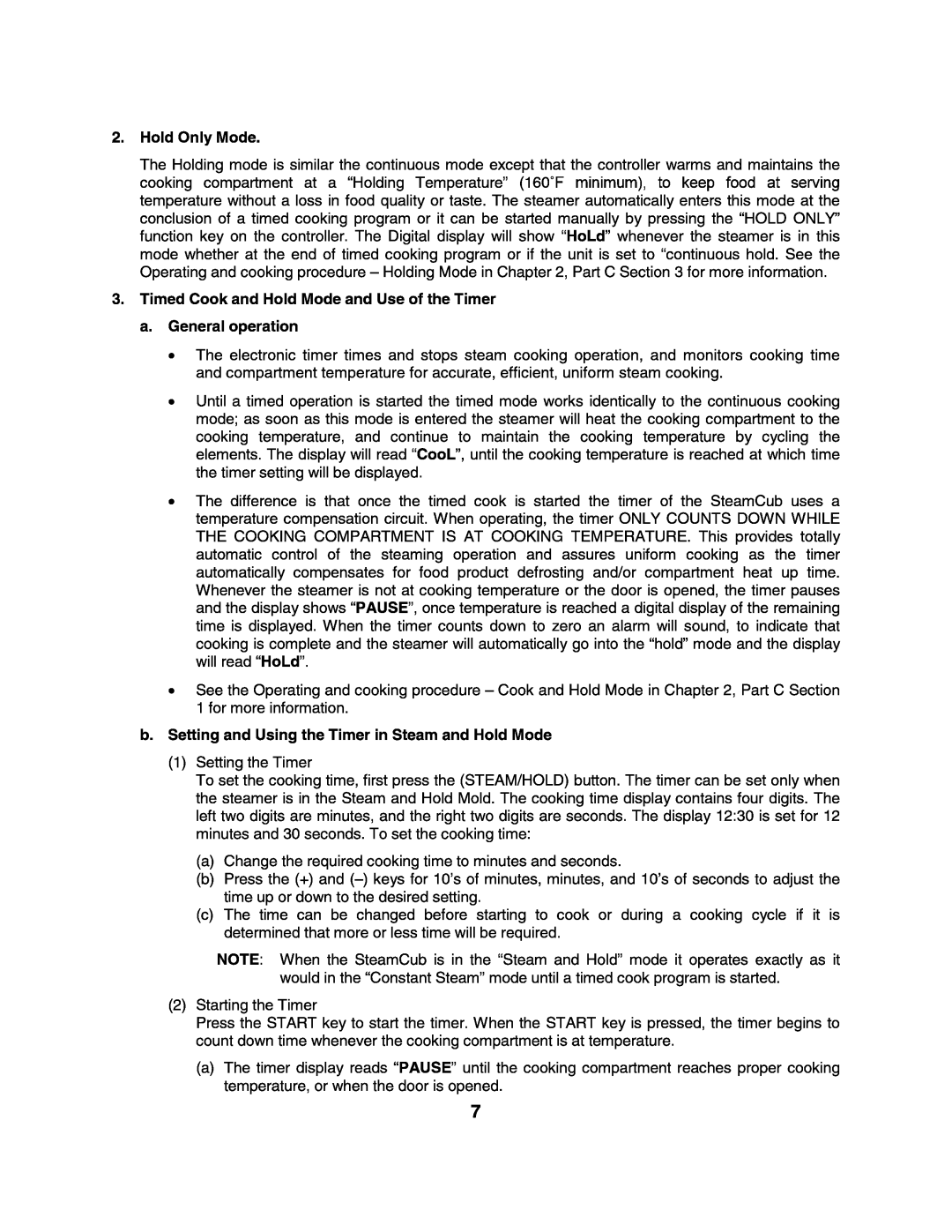 Cleveland Range 1SCEMCS, 1SCE-OPM manual 