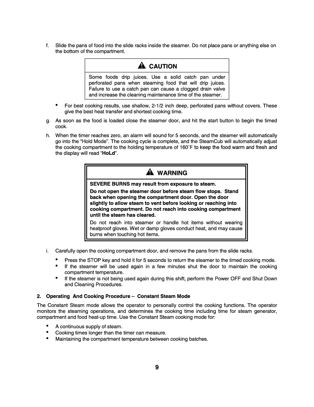 Cleveland Range 1SCEMCS, 1SCE-OPM manual 