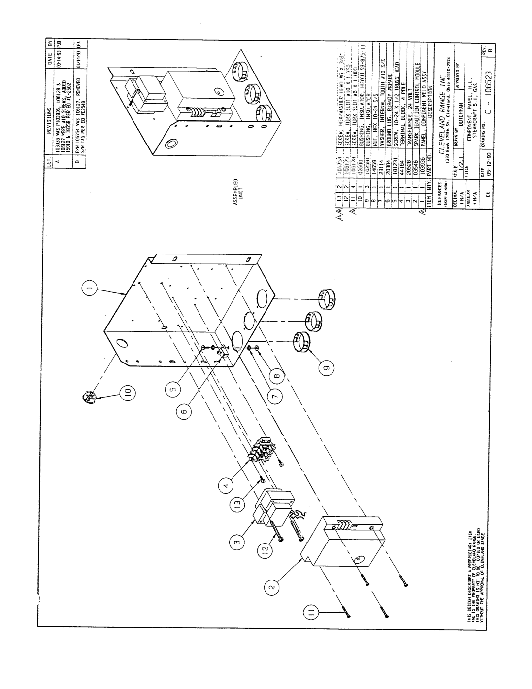 Cleveland Range 21-CGA-5 manual 