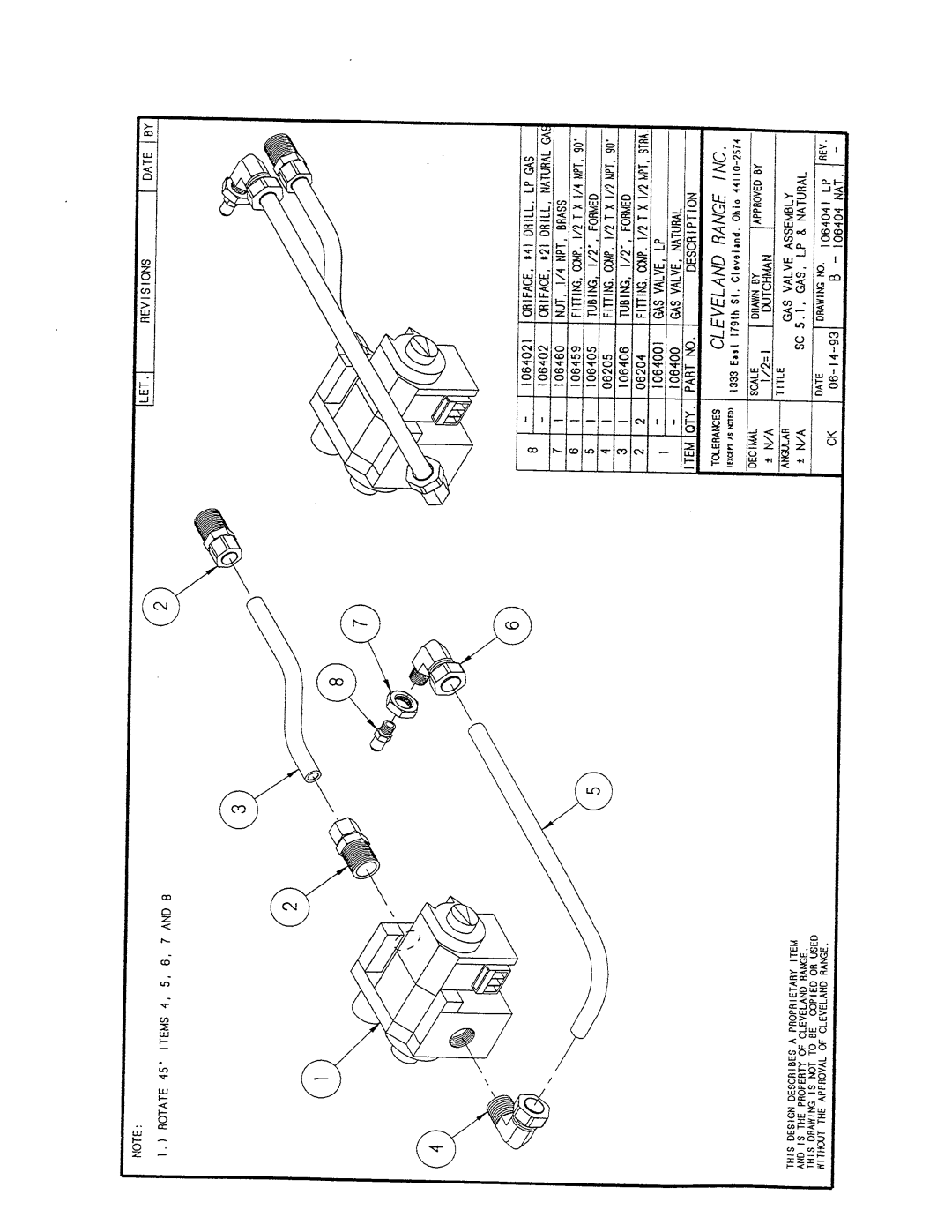 Cleveland Range 21-CGA-5 manual 