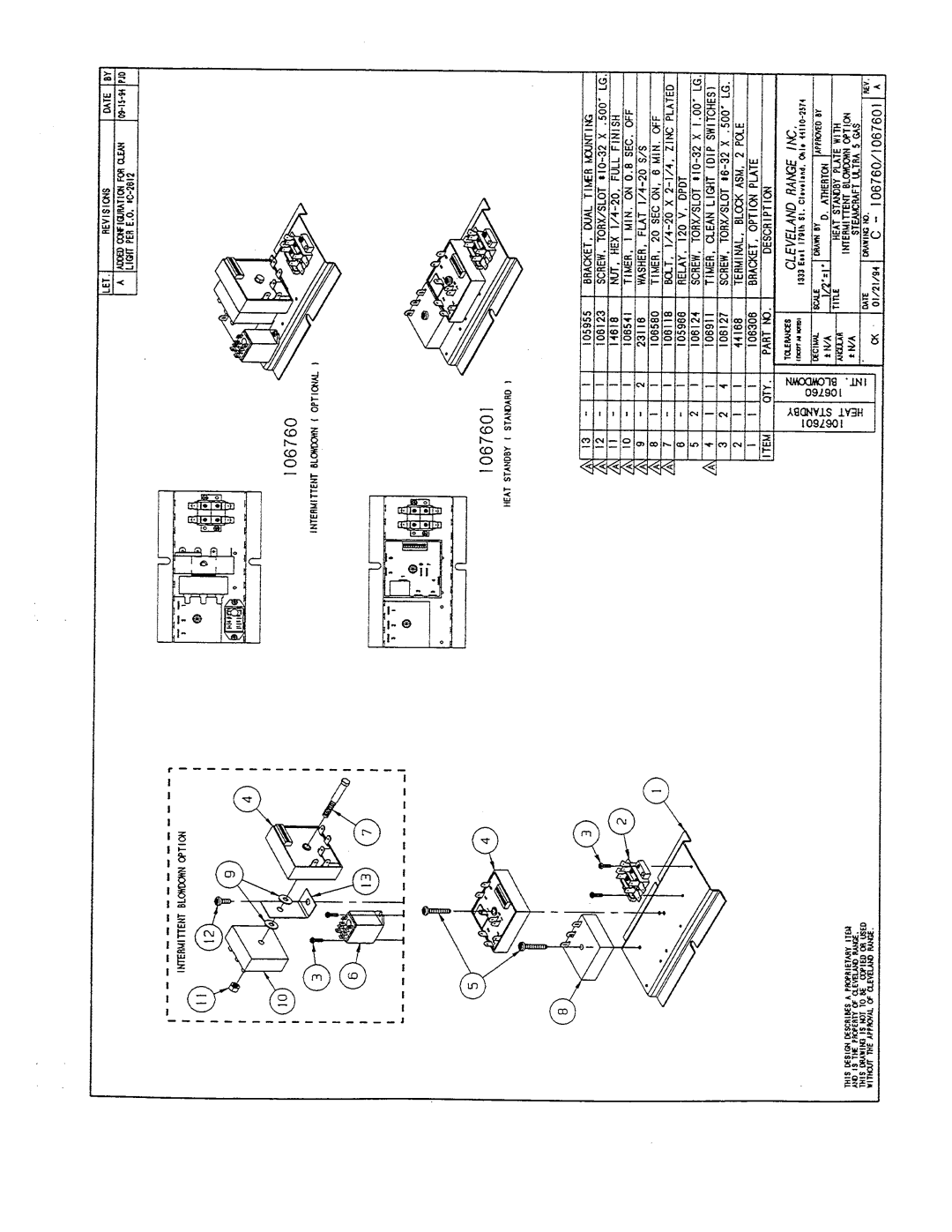 Cleveland Range 21-CGA-5 manual 