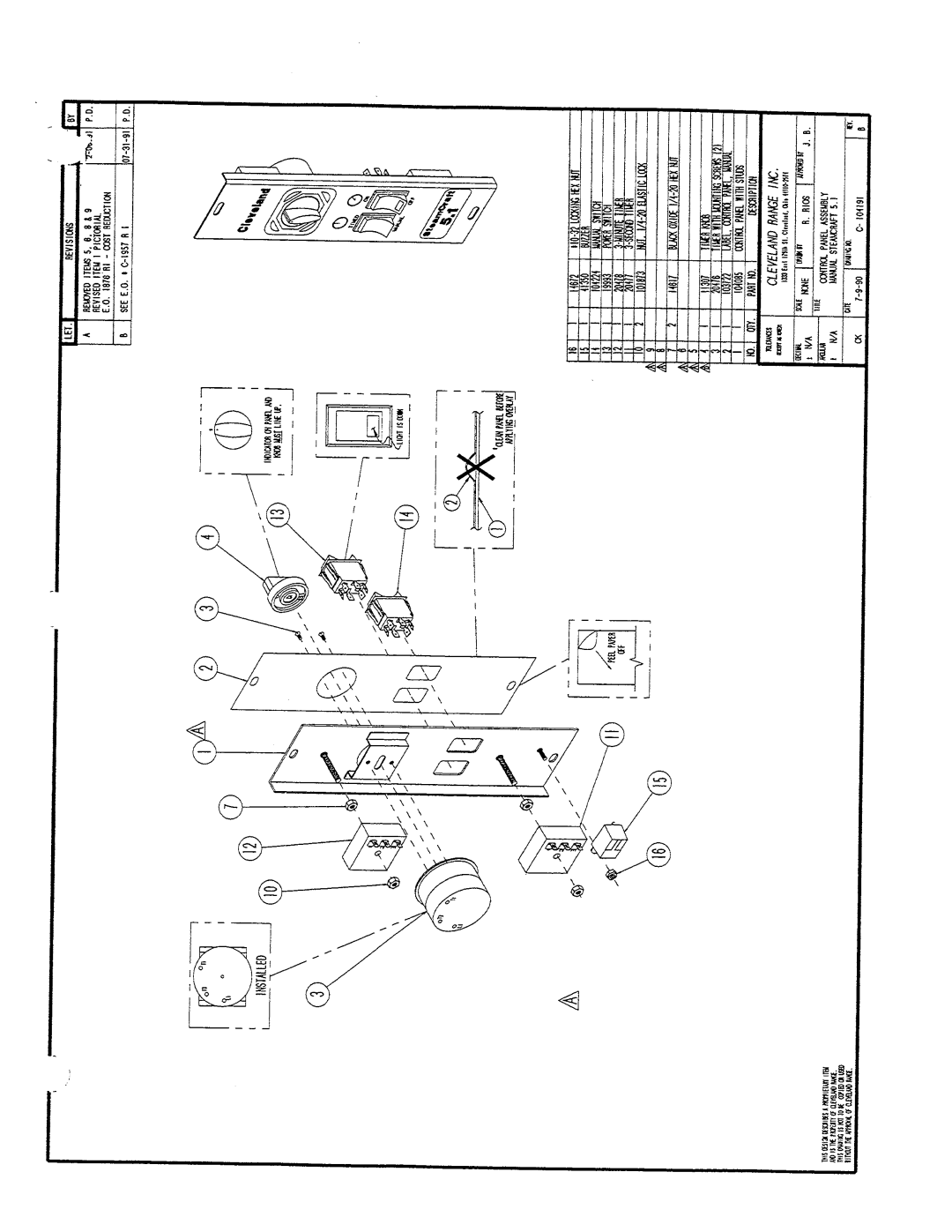 Cleveland Range 21-CGA-5 manual 