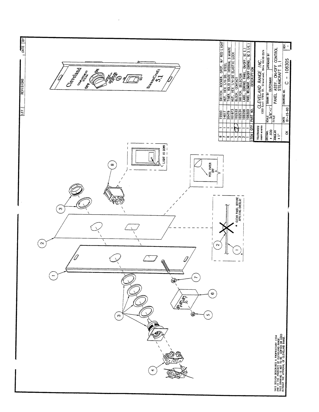 Cleveland Range 21-CGA-5 manual 