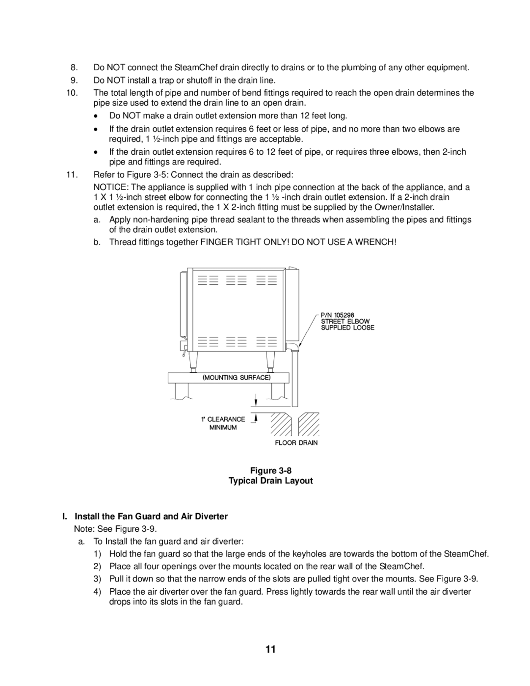 Cleveland Range 22CGT6, 22CGT3 installation manual 