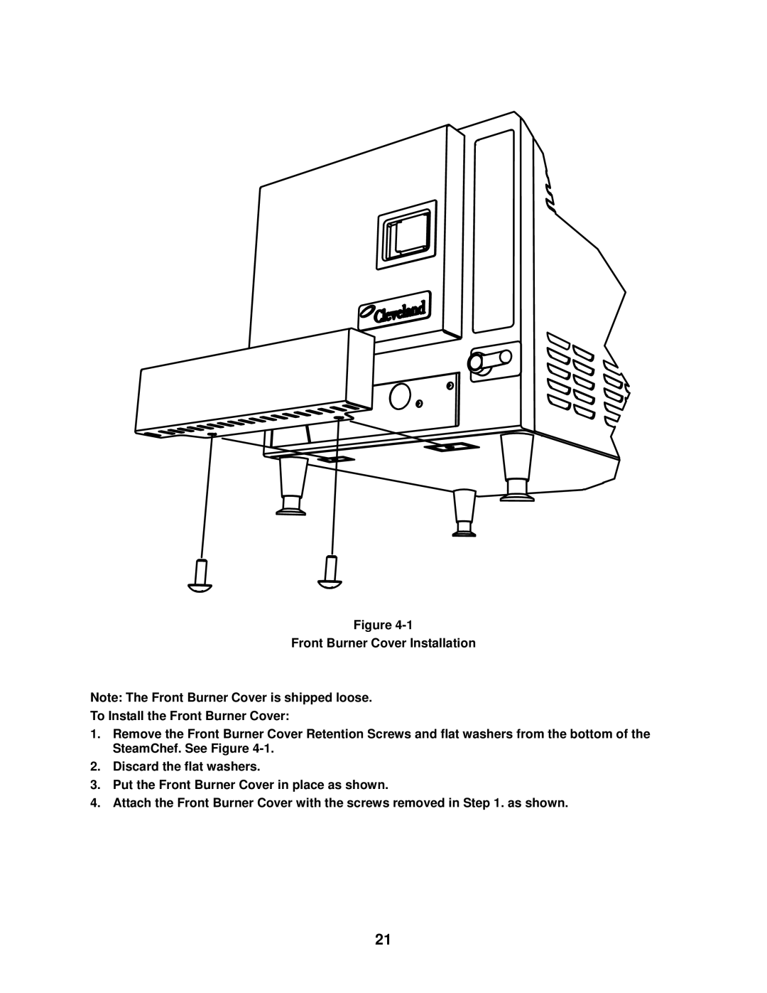 Cleveland Range 22CGT6, 22CGT3 installation manual 