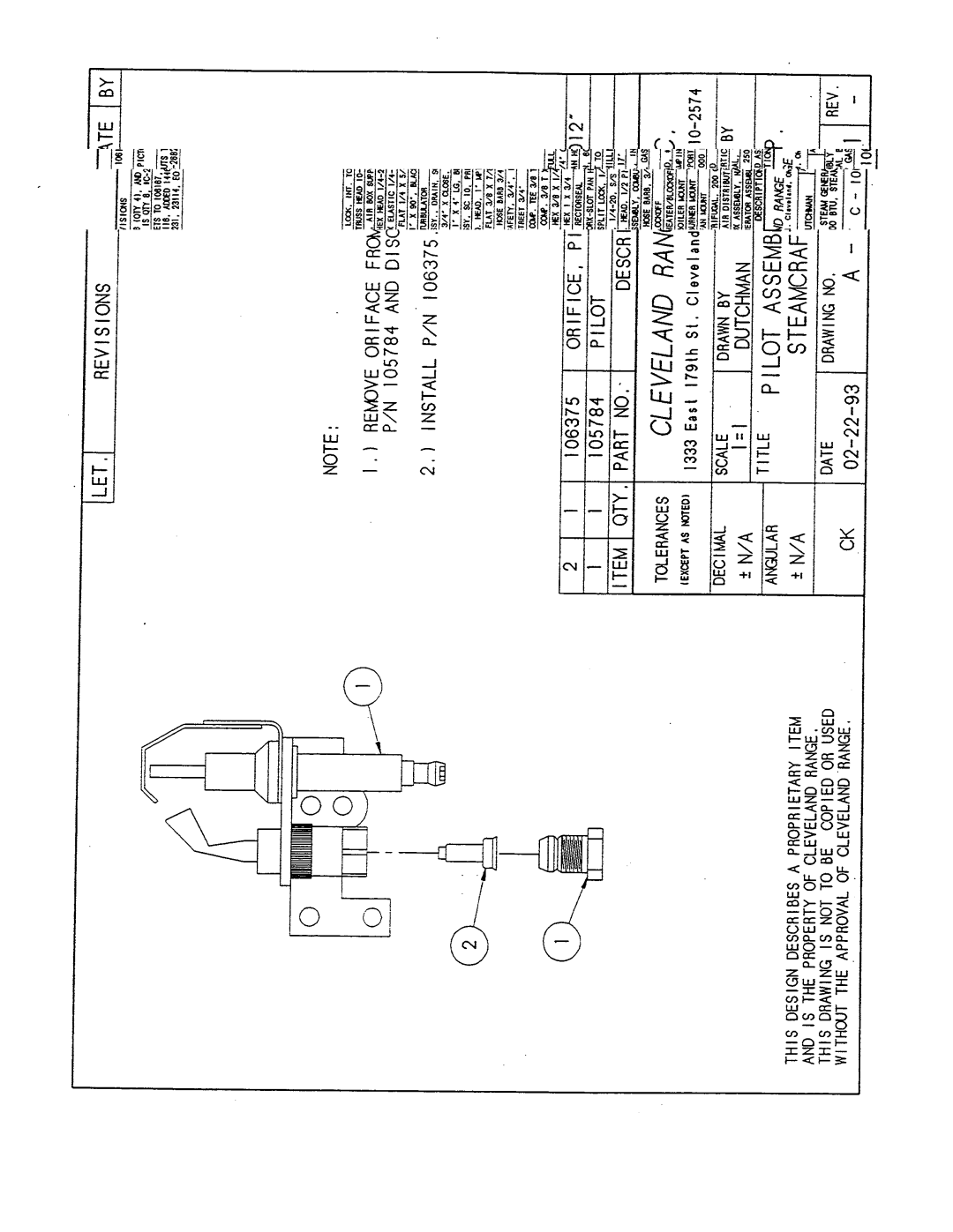 Cleveland Range 24-CGP-10 manual 