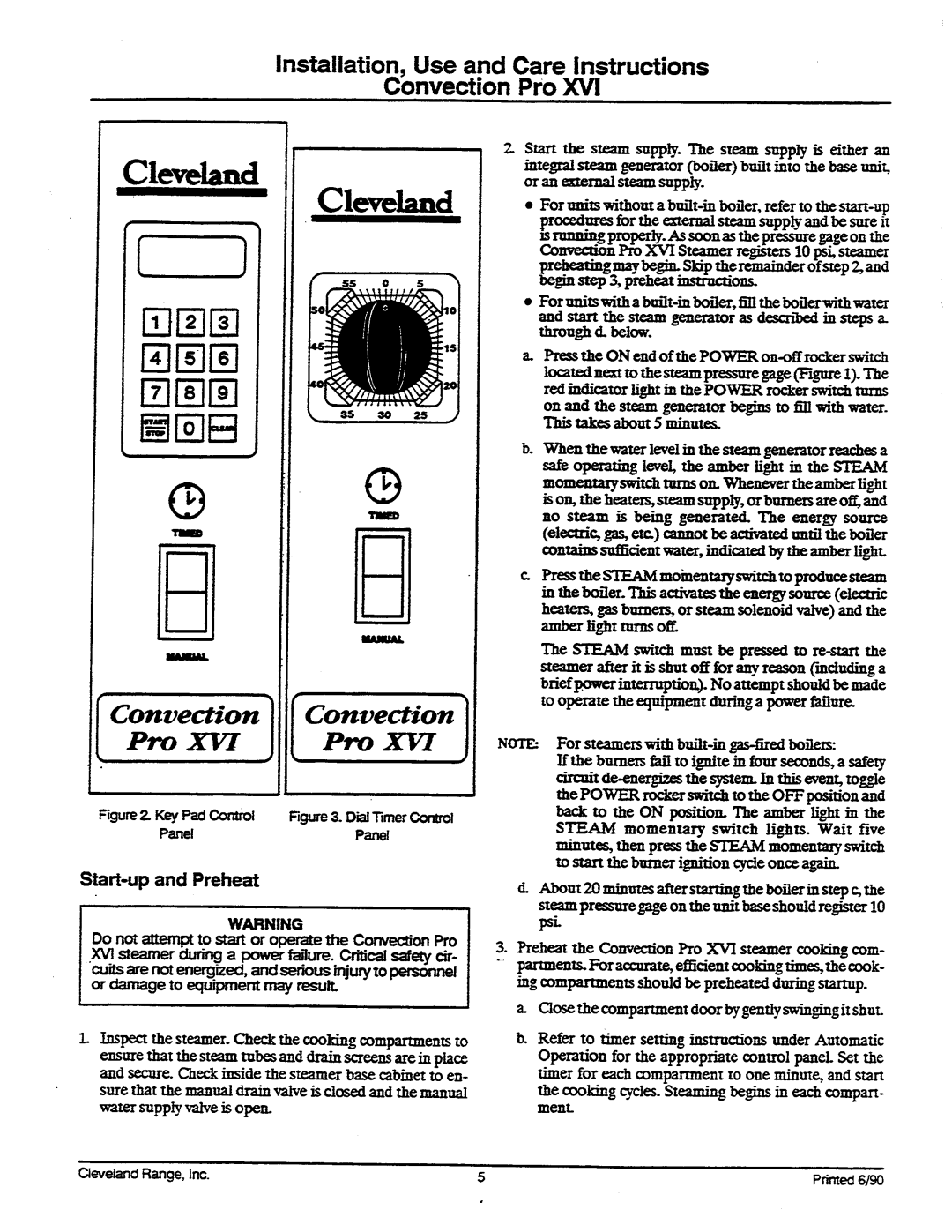 Cleveland Range 36CDM16, 36CGM16, 36CSM16 service manual 