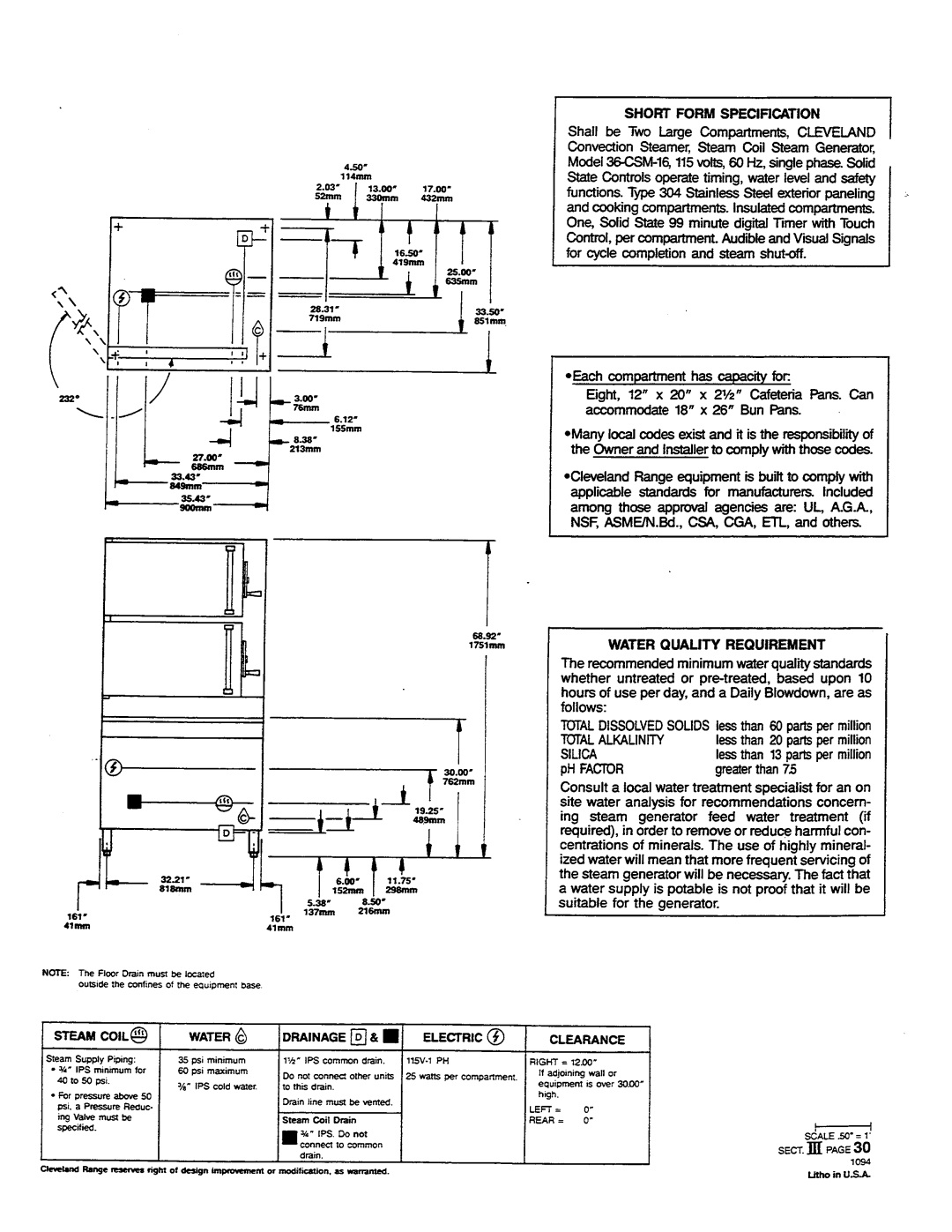 Cleveland Range 36CGM16, 36CSM16, 36CDM16 service manual 