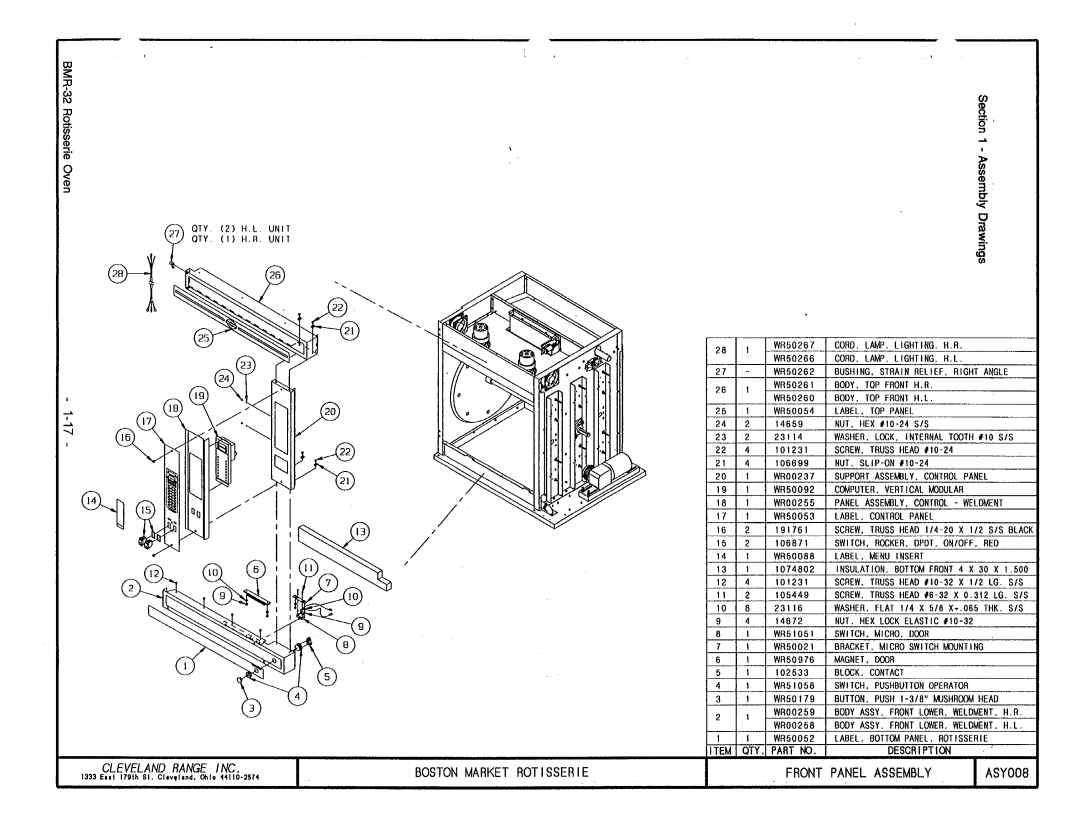 Cleveland Range BMR-32 manual 