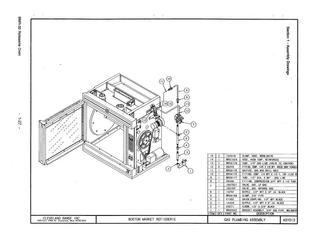 Cleveland Range BMR-32 manual 