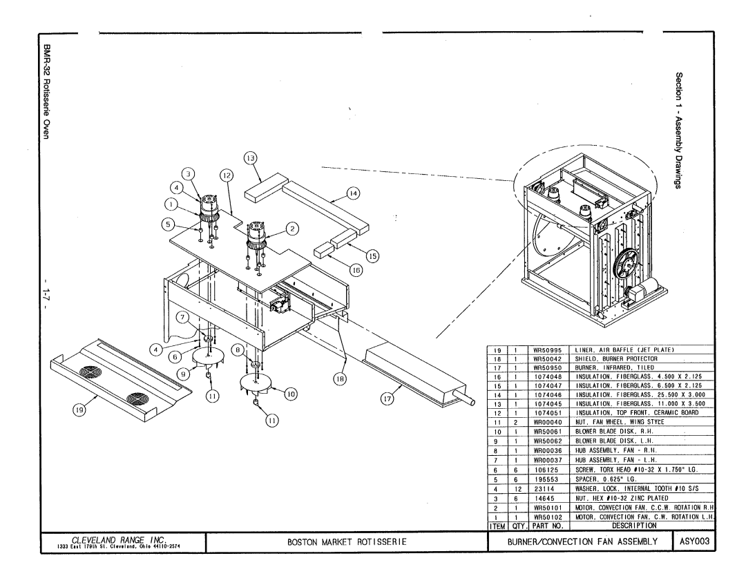 Cleveland Range BMR-32 manual 