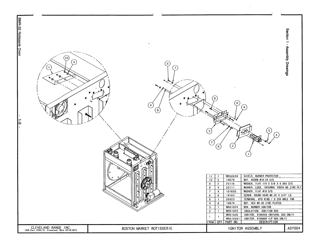 Cleveland Range BMR-32 manual 
