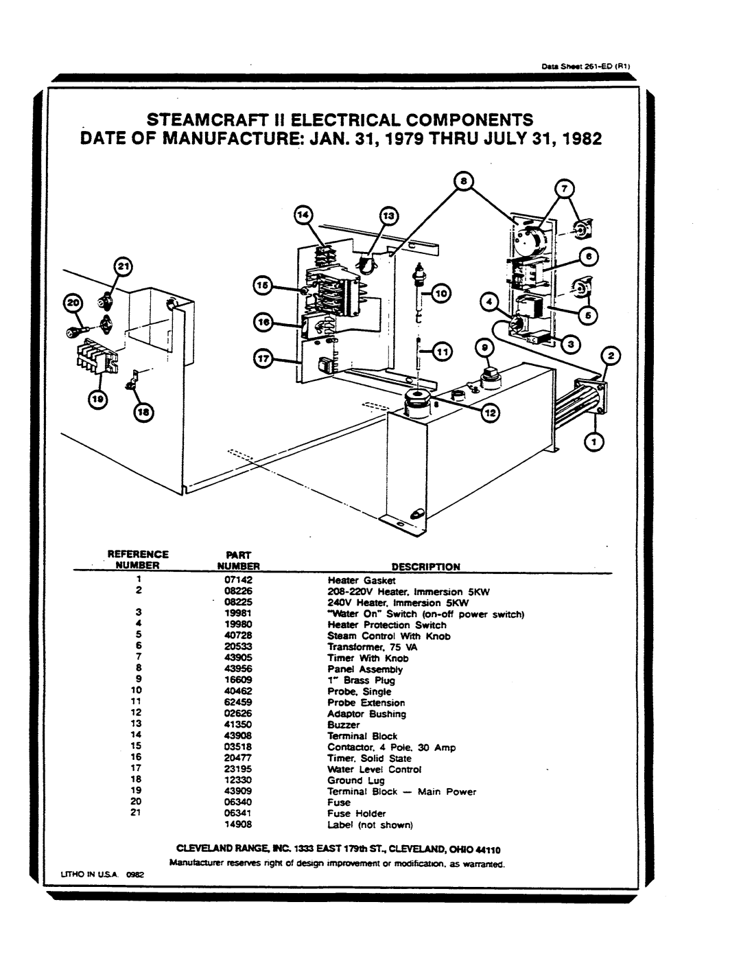 Cleveland Range CET-5 manual 