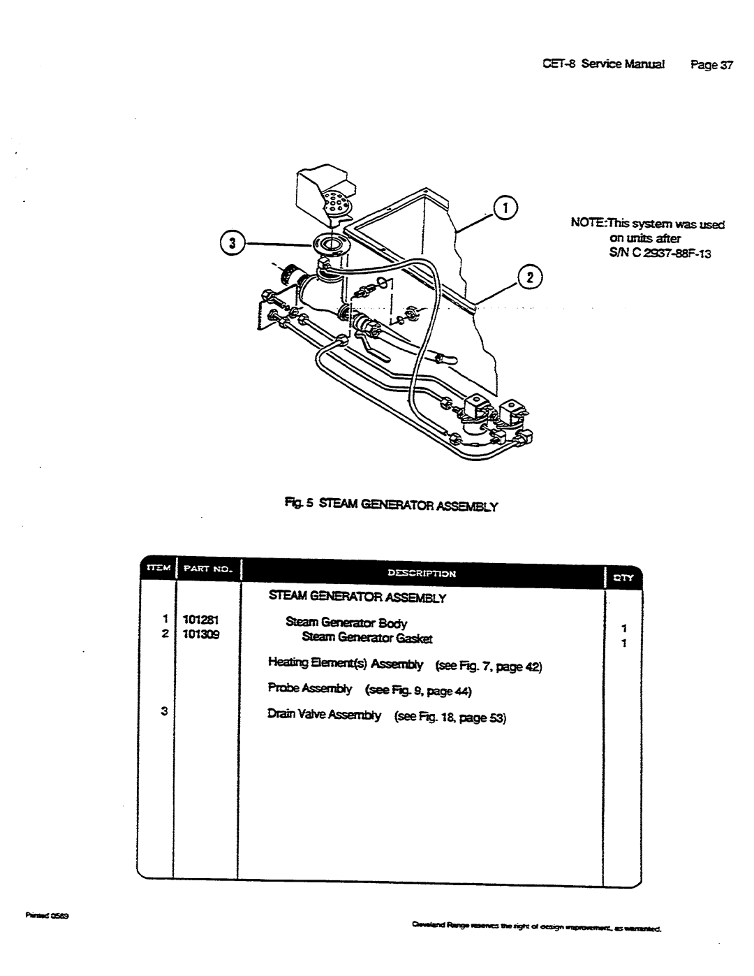 Cleveland Range CET-8 manual 