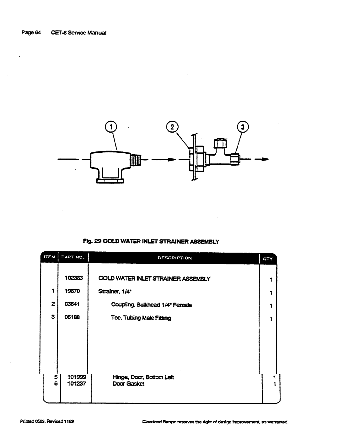 Cleveland Range CET-8 manual 